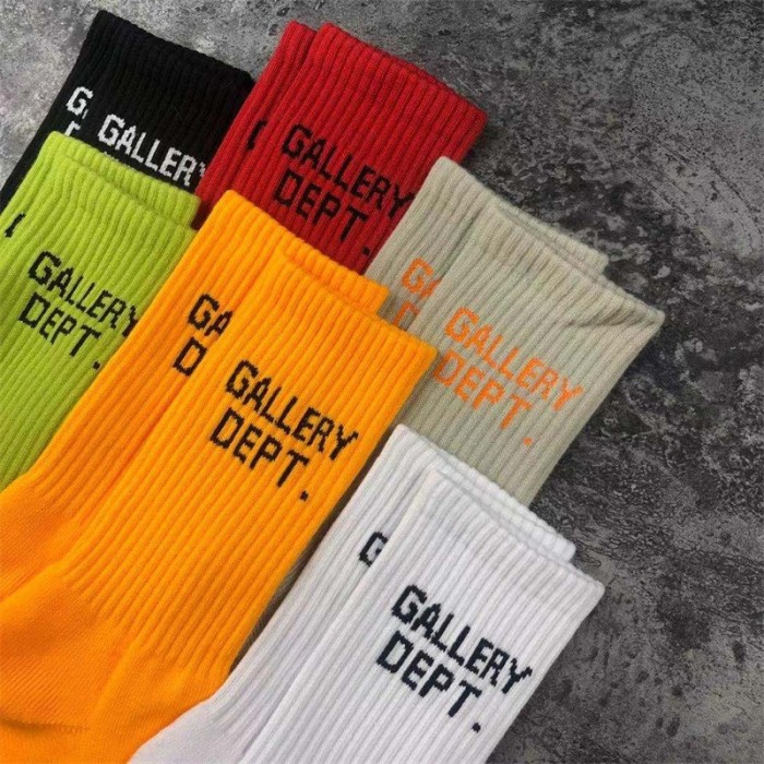 Vintage monogrammed embroidered cotton athletic socks 15 colors