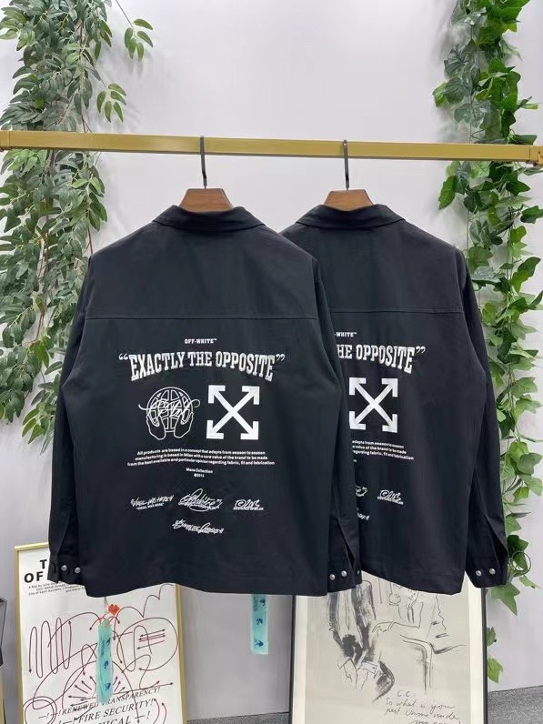 1:1 Quality Version Earth Arrow Letter Print Jacket