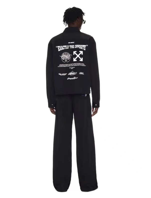 1:1 Quality Version Earth Arrow Letter Print Jacket