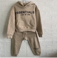 [buy more save more]1:1 quality version Two Row Alphabet Kids Sweatshirt Sweatpants Set for kid 4 colors