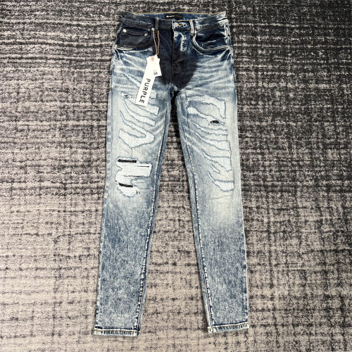 1:1 quality version blue color patched jeans