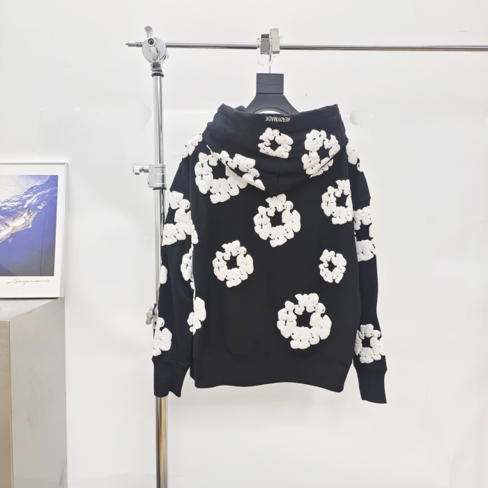 1:1 quality version Trendy full-printed kapok hoodie 2 colors