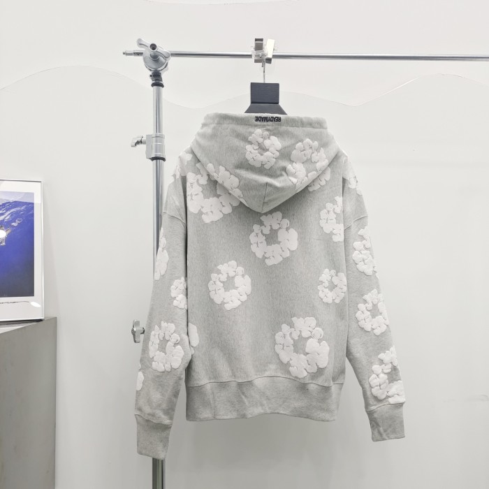1:1 quality version Trendy full-printed kapok hoodie 2 colors