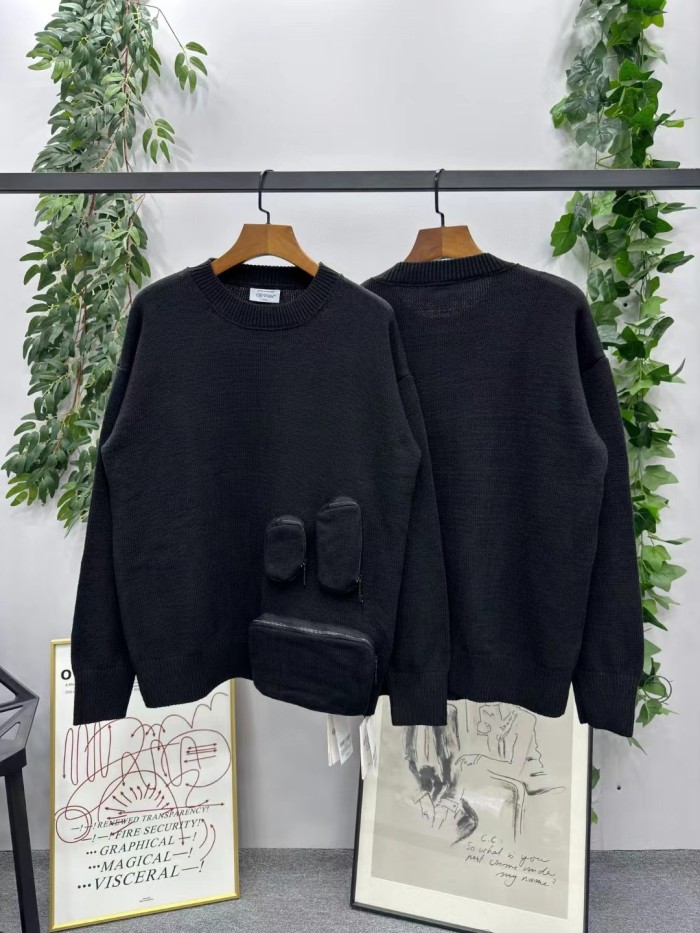 1:1 quality version Pocket Sweater with Same Color on Front