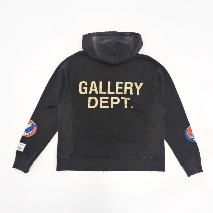 [Big & Tall for weights up to 260 lbs]1:1 quality version Alphabet Devil Print Hooded Sweatshirt