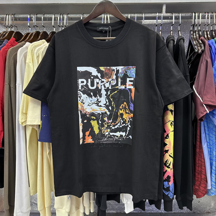 [buy more save more] Cotton Abstract Print Short Sleeve T-Shirt 2 colors