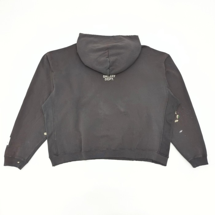 [Big & Tall for weights up to 260 lbs]1:1 quality version Pulled Hair Large Letter Print Hooded