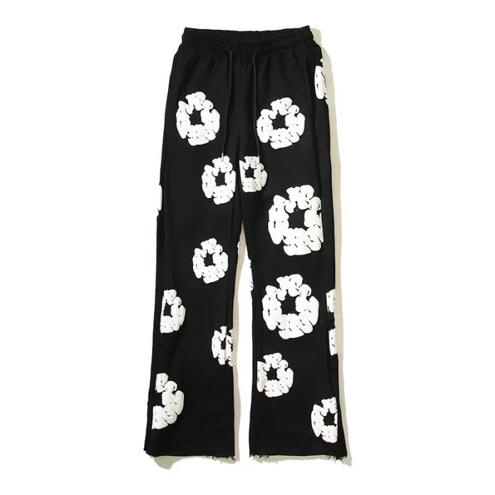 High Street Foam Kapok Print Hoodie& Sweatpants Set 2 colors
