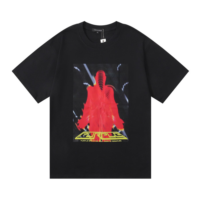 Double Yarn Character Thermal Imaging Print Short Sleeve Tee 2 colors