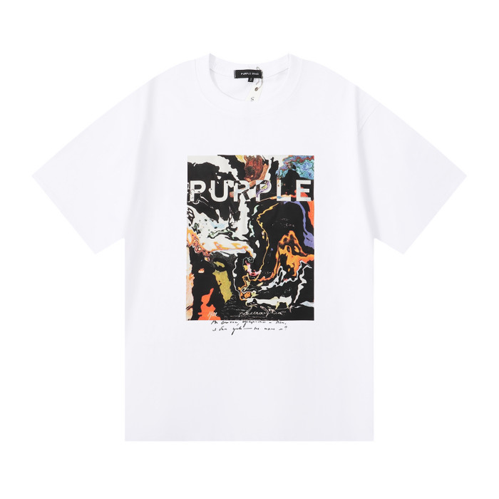 [buy more save more] Cotton Abstract Print Short Sleeve T-Shirt 2 colors