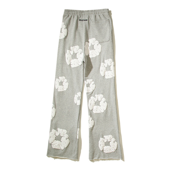 High Street Foam Kapok Print Hoodie& Sweatpants Set 2 colors