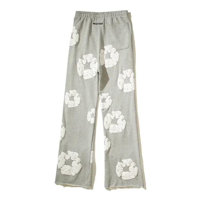 High Street Foam Kapok Print Hoodie& Sweatpants Set 2 colors