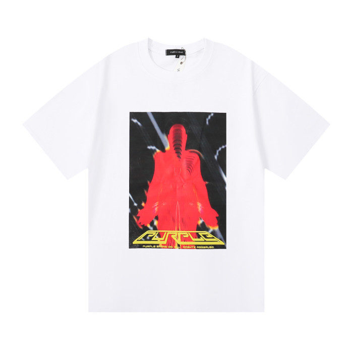 Double Yarn Character Thermal Imaging Print Short Sleeve Tee 2 colors