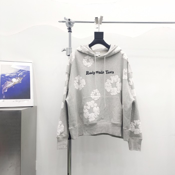 1:1 quality version Trendy full-printed kapok hoodie 2 colors