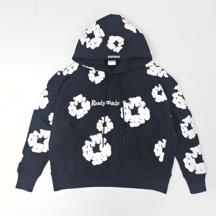 1:1 quality version Trendy full-printed kapok hoodie 2 colors