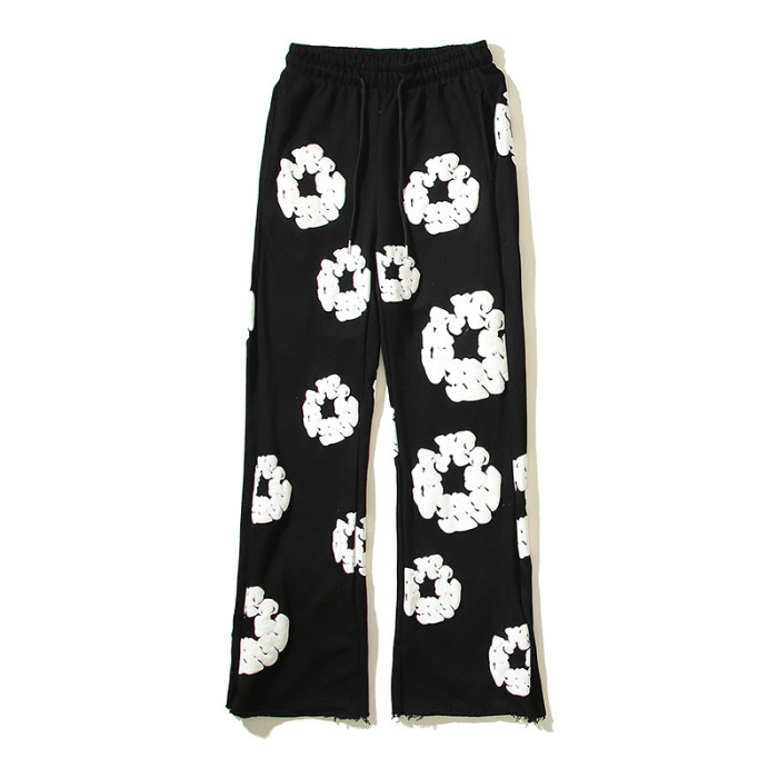High Street Foam Kapok Print Hoodie& Sweatpants Set 2 colors