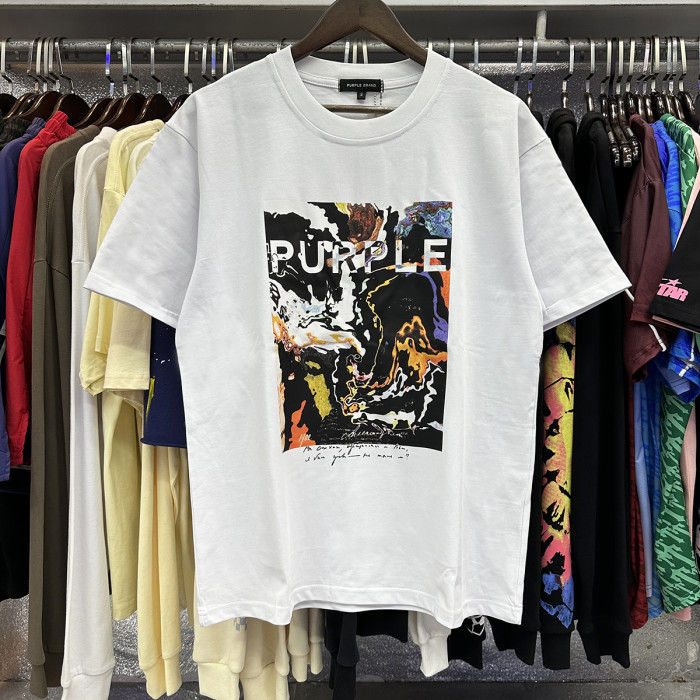 [buy more save more] Cotton Abstract Print Short Sleeve T-Shirt 2 colors