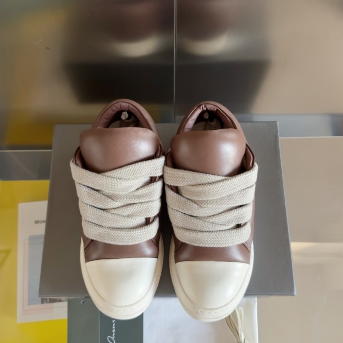 Trendy Soft Cowhide High Top Bread Sneakers 3 colors