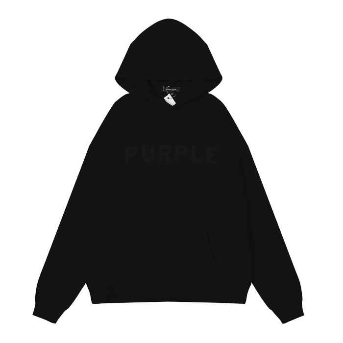 Monogrammed Same Color Embroidered Sweatshirt Hoodie 4 colors