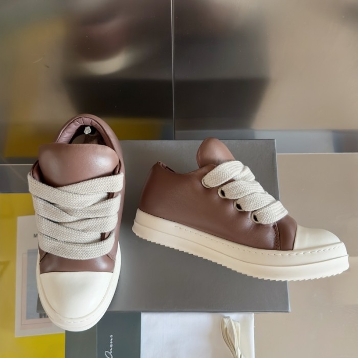 Trendy Soft Cowhide High Top Bread Sneakers 3 colors