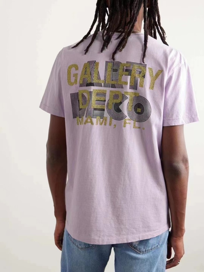 1:1 quality version Cotton Floral Letter Print tee