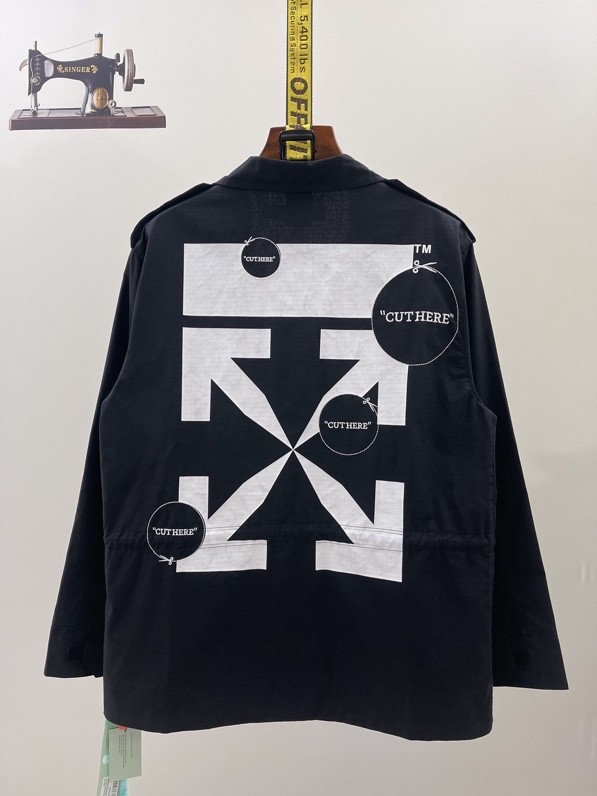 1:1 quality version Slogan Scissor Arrow Workwear Windbreaker Jacket