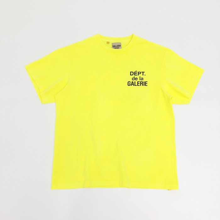 1:1 quality version Fluorescent Letter Print tee 3 colors