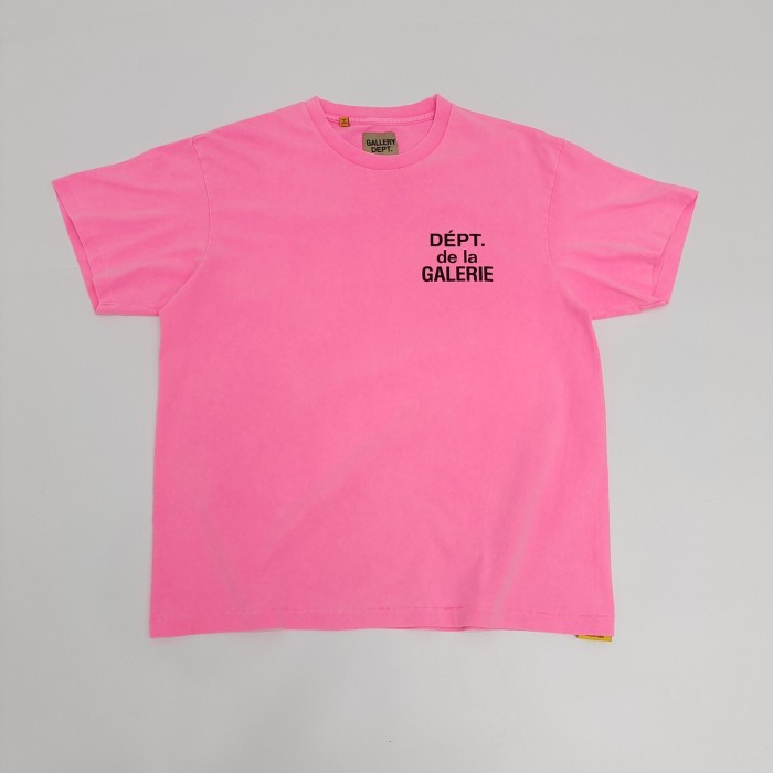 1:1 quality version Fluorescent Letter Print tee 3 colors