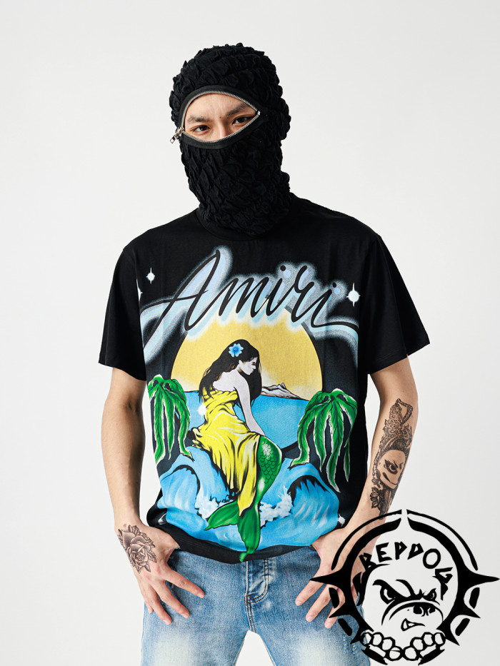 1:1 quality version New Mermaid Print T-shirt