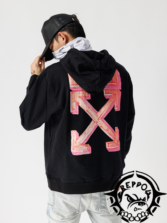 [Buy more Save more]crayon graffiti print logo hoodie red logo