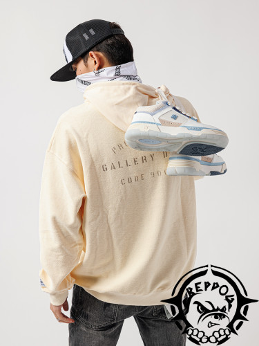 Big logo wear inside-out hoodie
