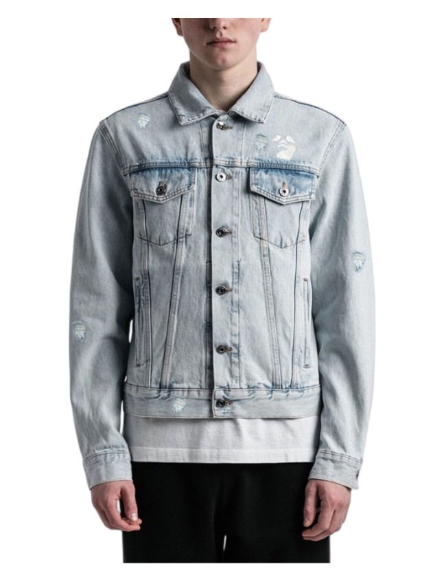 1:1 quality version Worn denim jacket
