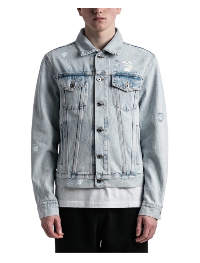 1:1 quality version Worn denim jacket