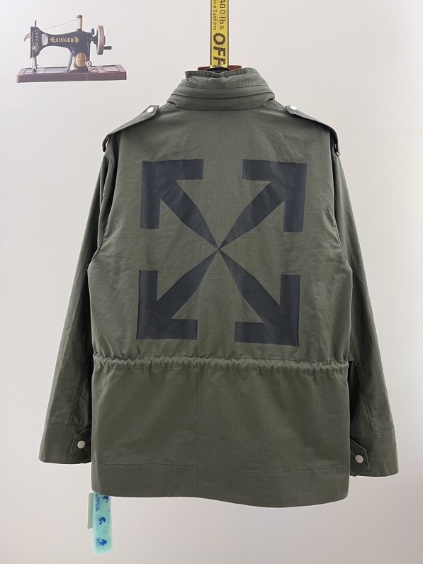 1:1 quality version Military Multi-Pocket Trench Coat Hoodie Jacket