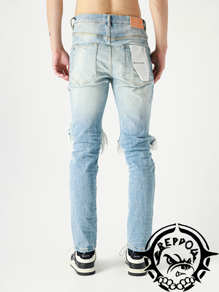 1:1 quality version Tide Slim Ripped Jeans