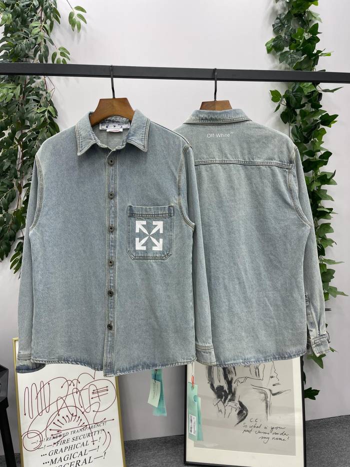 1:1 quality version Pocket Arrow Denim Shirt Jacket