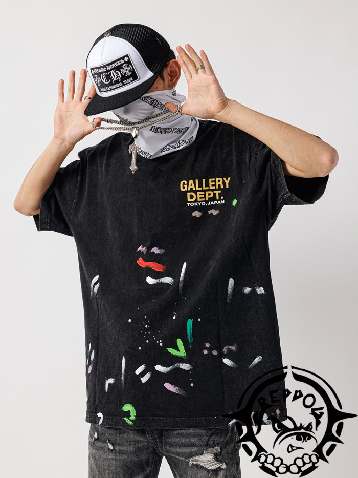 [buy more save more] 1:1 quality version L & Gd logo washed tee