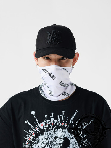 AM Embroidered lettered mesh hat-
