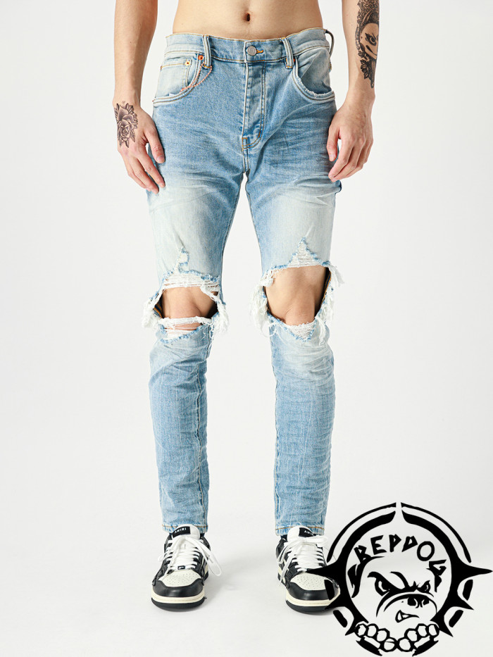 1:1 quality version Tide Slim Ripped Jeans
