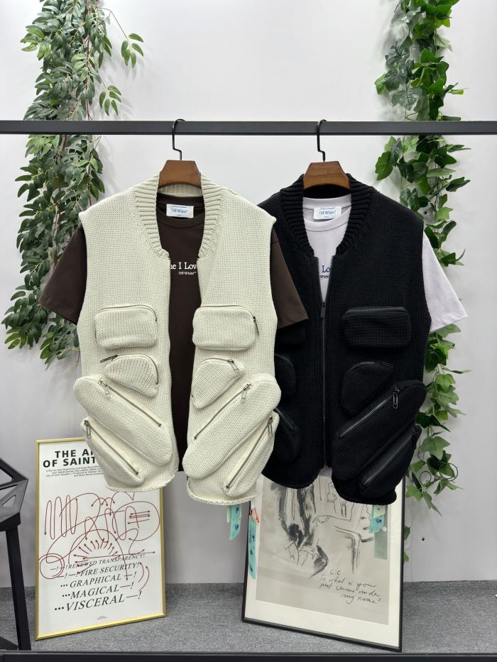 1:1 quality version Functional Work Vest Vest Sweater 2 colors