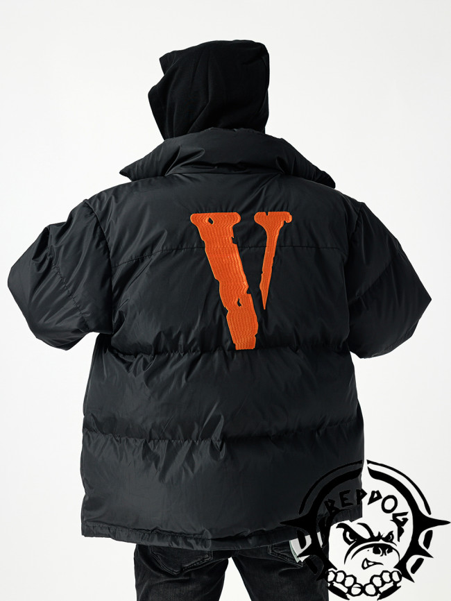 [Buy More Save More] Matte Small Letter Embroidered Cotton Jacket