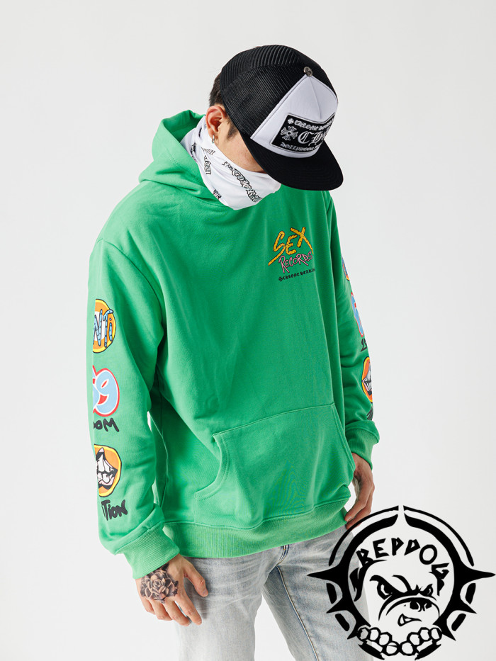 Street style graffiti hoodies