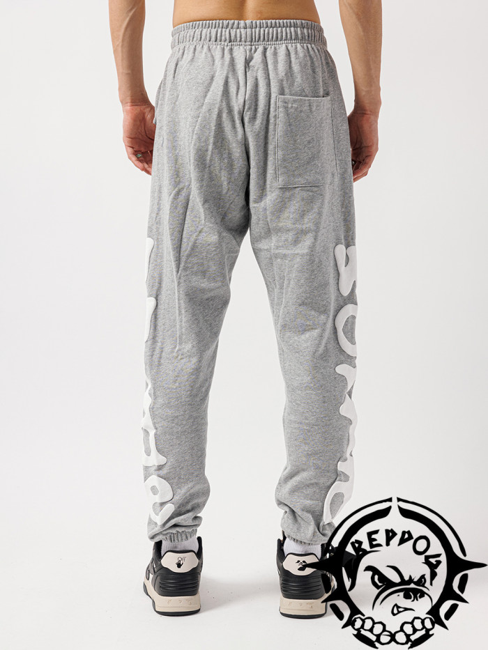 [buy more save more]  Bright white letters combination of Spider-Man vitality foam printed sweatpants