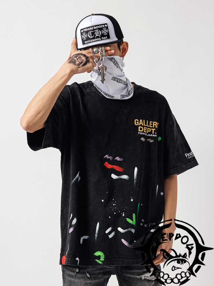 [buy more save more] 1:1 quality version L & Gd logo washed tee