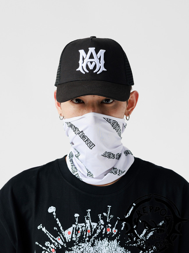 [50% Off] AM Embroidered lettered mesh hat- 18070575