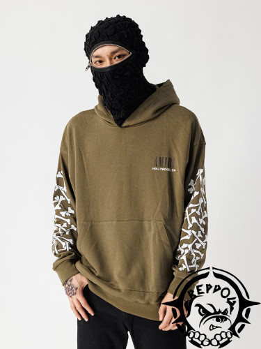 [buy more save more] Double Arm Bones Print Hoodie 3colors