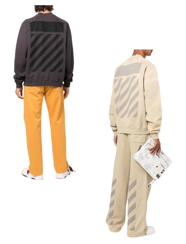 1:1 quality version Zebra Sleeve Crew Neck Sweatshirt 2 colors