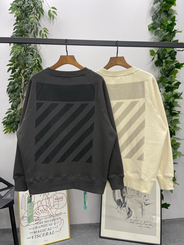1:1 quality version Zebra Sleeve Crew Neck Sweatshirt 2 colors