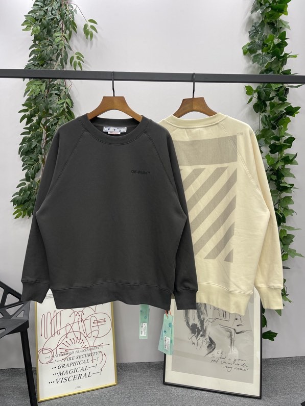 1:1 quality version Zebra Sleeve Crew Neck Sweatshirt 2 colors
