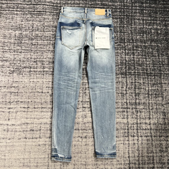 1:1 quality version Worn washed jeans